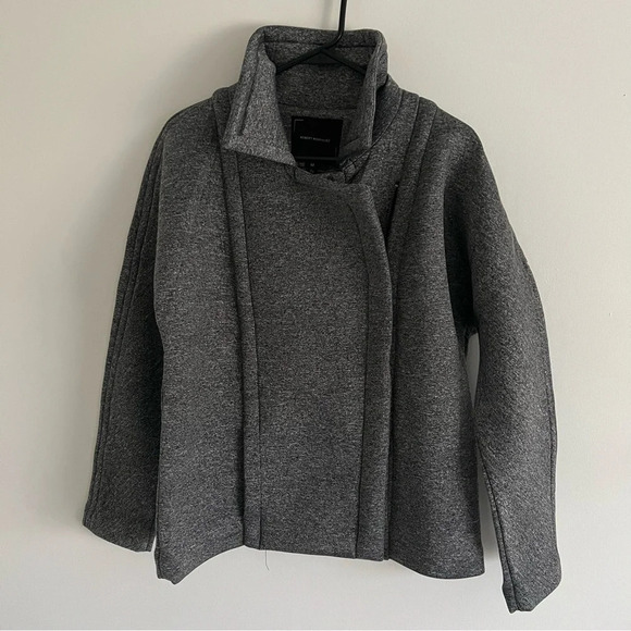 🆕 Robert Rodriguez Kate Neoprene Collared Jacket - Picture 1 of 7